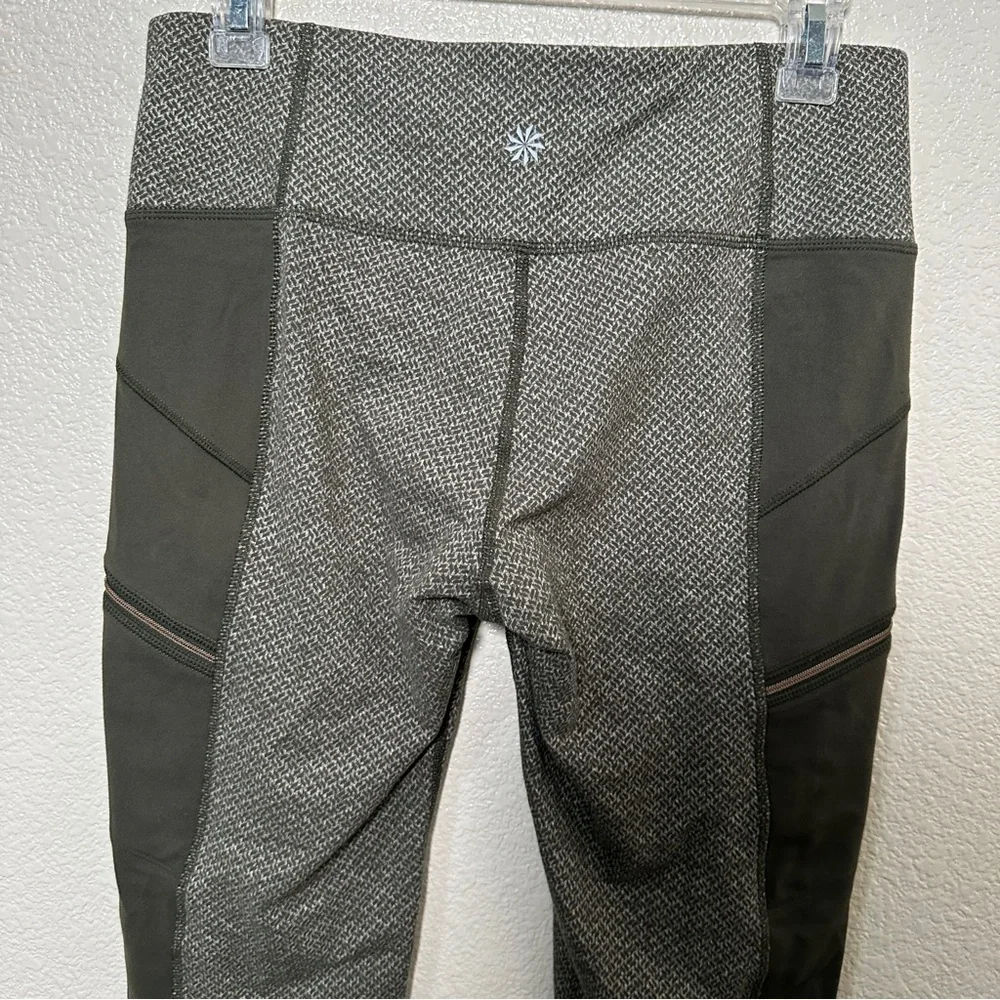 Athleta Criss Cross Drifter Tights Green Sz Small‎ - Picture 5 of 12
